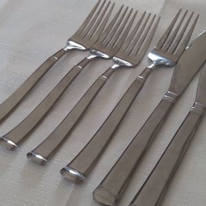 Hampton Forge 741 stainless steel flatware 6 pieces